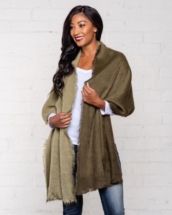 RAMONA WRAP - OLIVE