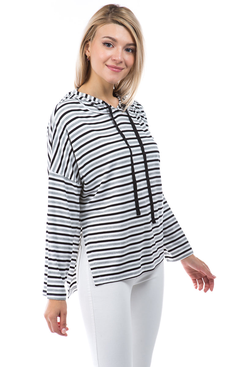 SLINKY KNIT  "THE ULTIMATE" HOODIE - STRIPE
