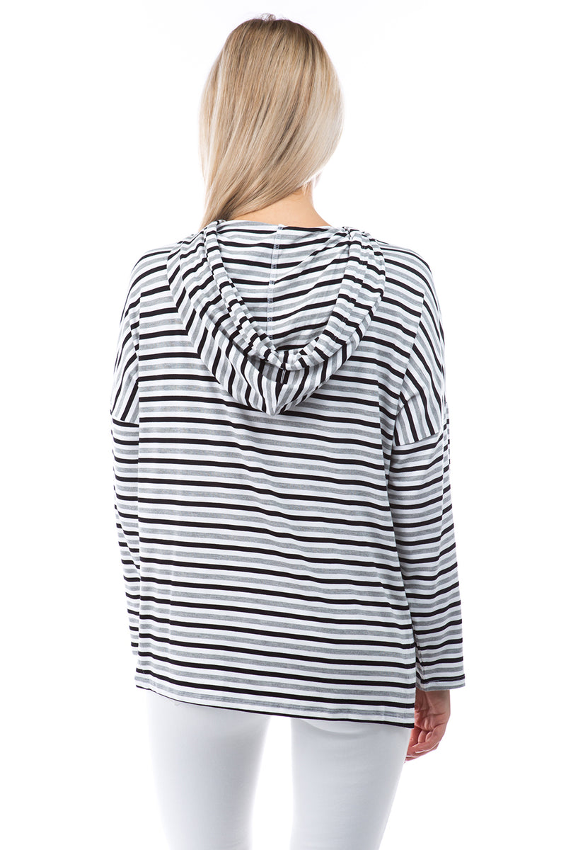 SLINKY KNIT  "THE ULTIMATE" HOODIE - STRIPE