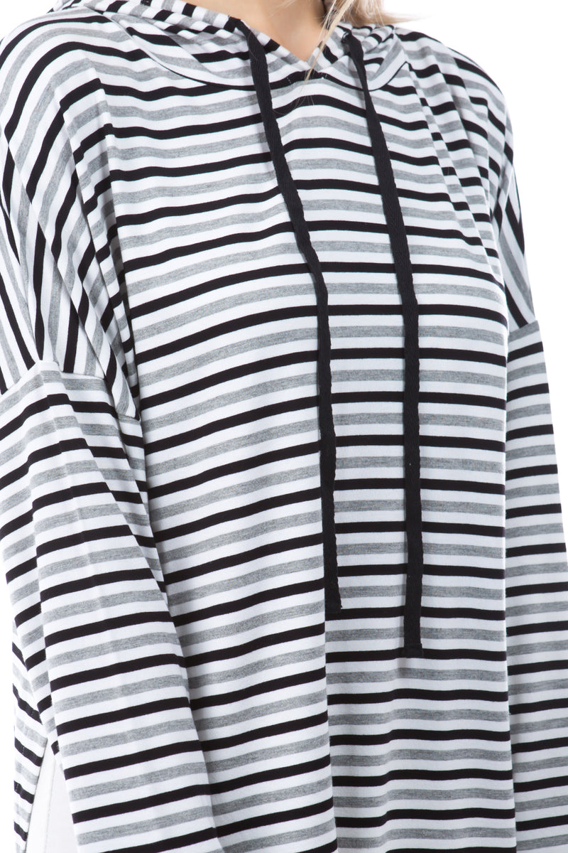 SLINKY KNIT  "THE ULTIMATE" HOODIE - STRIPE