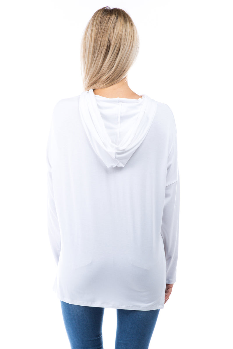 SLINKY KNIT  "THE ULTIMATE" HOODIE - WHITE