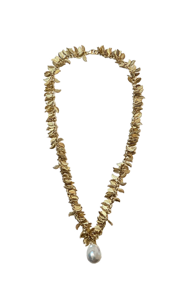APHRODITE NECKLACE - WHITE BLISTER PEARL