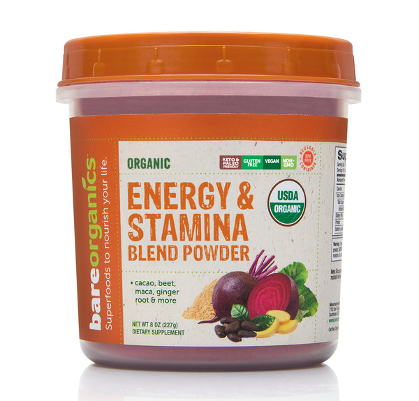 BAREORGANICS® SUPERFOODS ENERGY & STAMINA BLEND POWDER