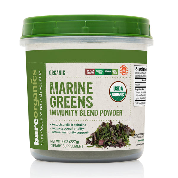 BAREORGANICS®  SUPERFOODS MARINE GREENS POWDER