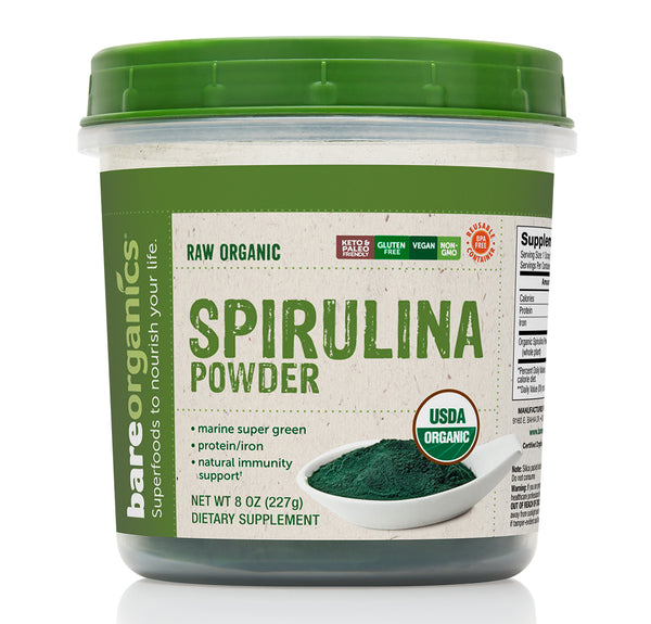 BAREORGANICS® SUPERFOODS SPIRULINA POWDER