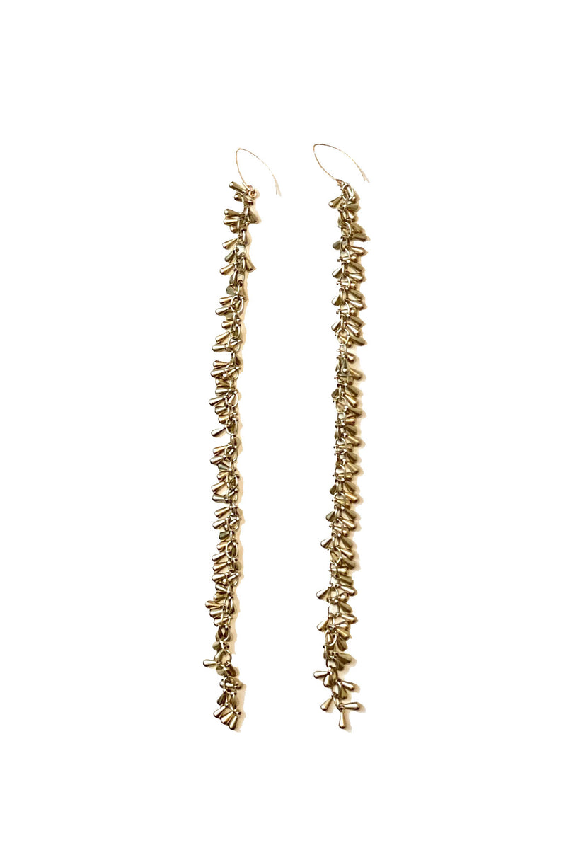 TEARS OF FREYA DANGLE EARRINGS - GOLDTONE