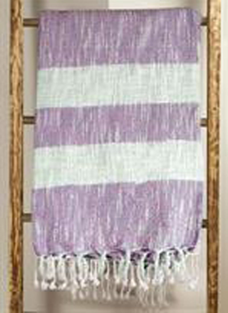 MANUAL WOODWORKERS STRIPE THROW - LAVENDER