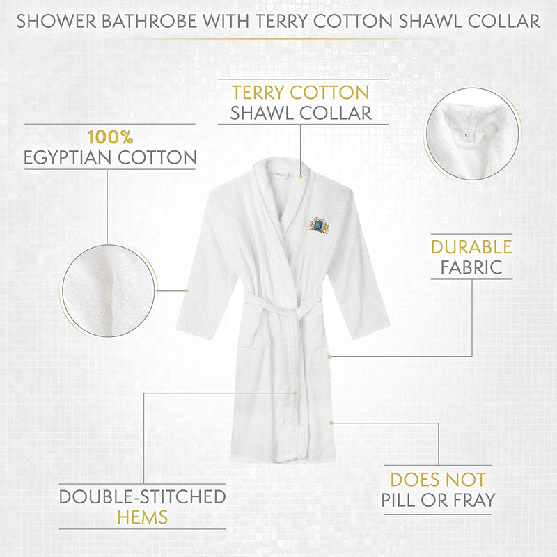 Terry Shawl Collar Cotton Bathrobe