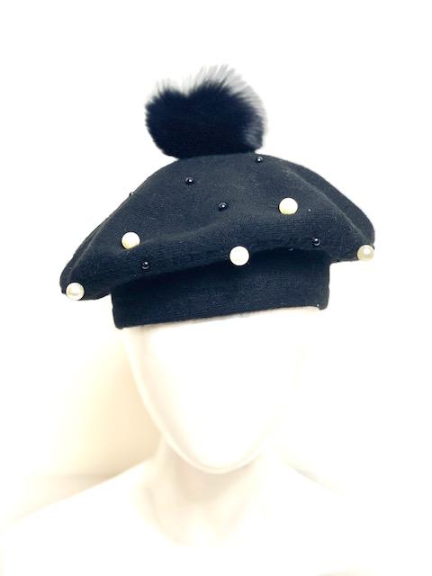 BERET HAT - BLACK