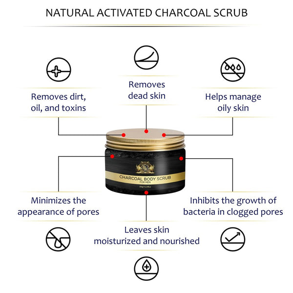 Baroque Royal - Activated Charcoal Body Scrub - Info 1