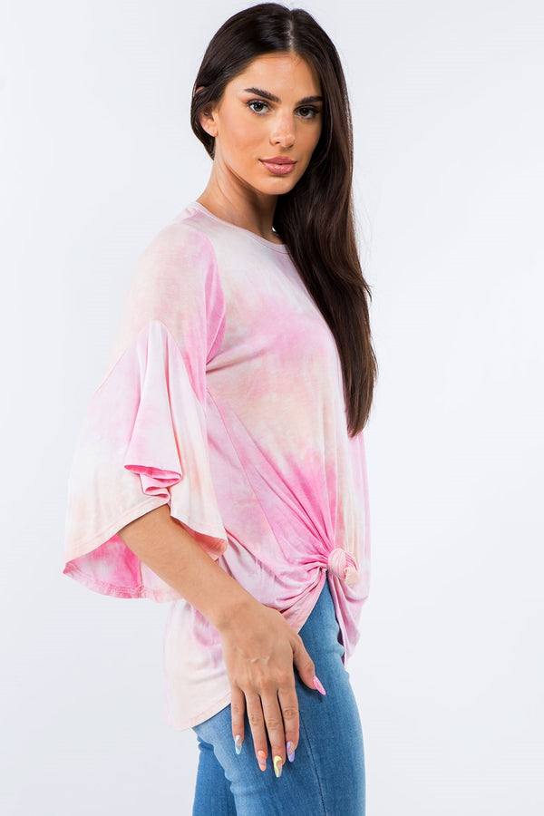 OLIVIA BELL SLEEVE TOP - TIE DYE