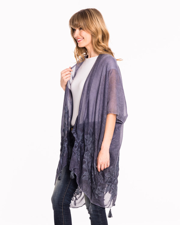 ATHENA KIMONO - DENIM BLUE