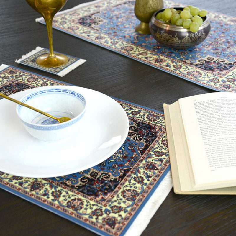 Individual Oriental Rug Placemat Set