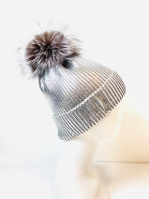 METALLIC HAT - SILVER