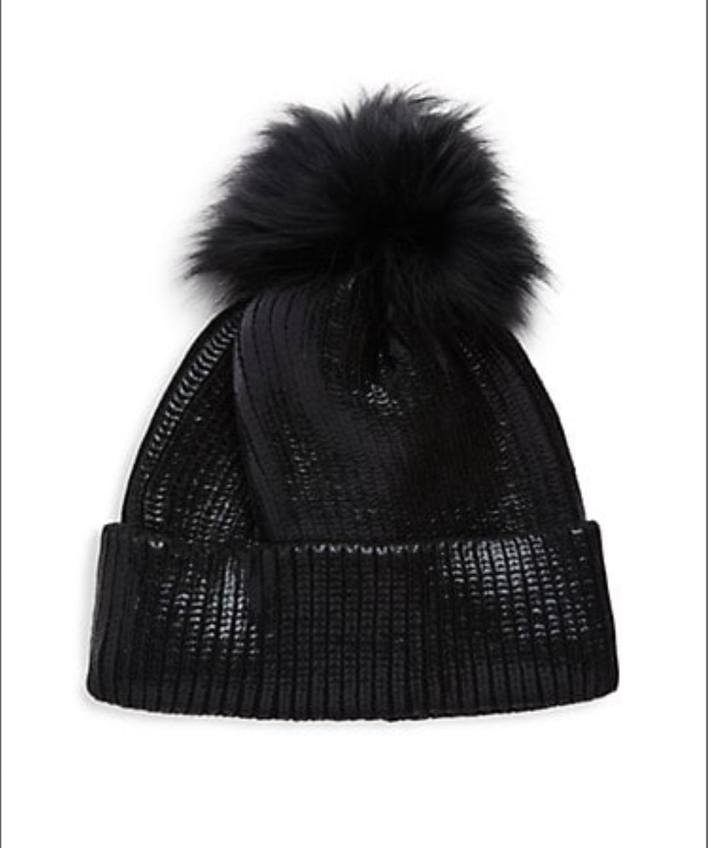 METALLIC HAT - BLACK – SOCIAL GRACE CO