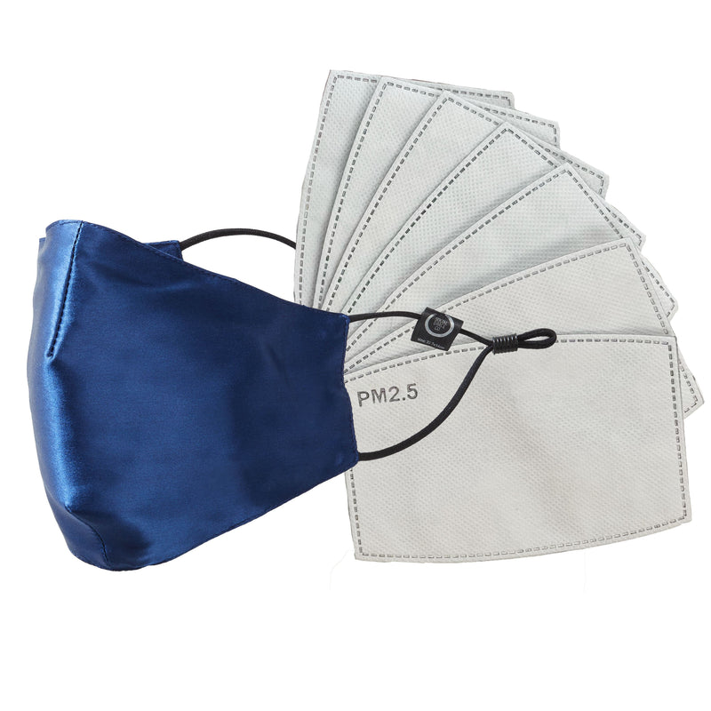 SGC PERFECT FACE MASK™  - 8 PIECE SILK MASK SET - THE ROYAL BLUE