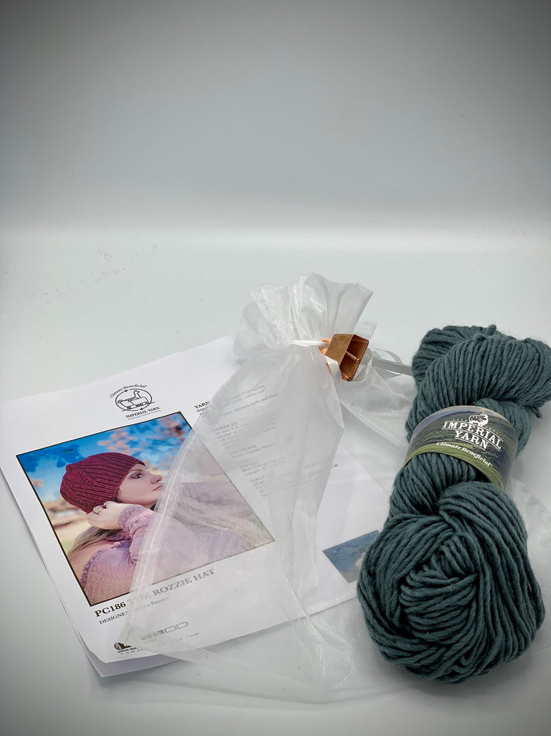 ROZZIE HAT YARN KIT - CHOICE OF 5 COLORS