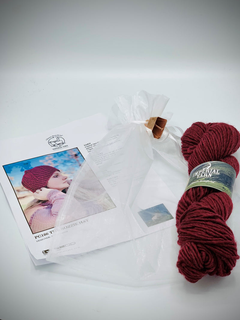 ROZZIE HAT YARN KIT - CHOICE OF 5 COLORS