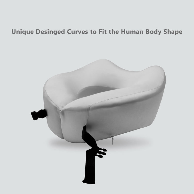 SGCSILK™ HYPOALLERGENIC NECK PILLOW - LUX GRAPHITE