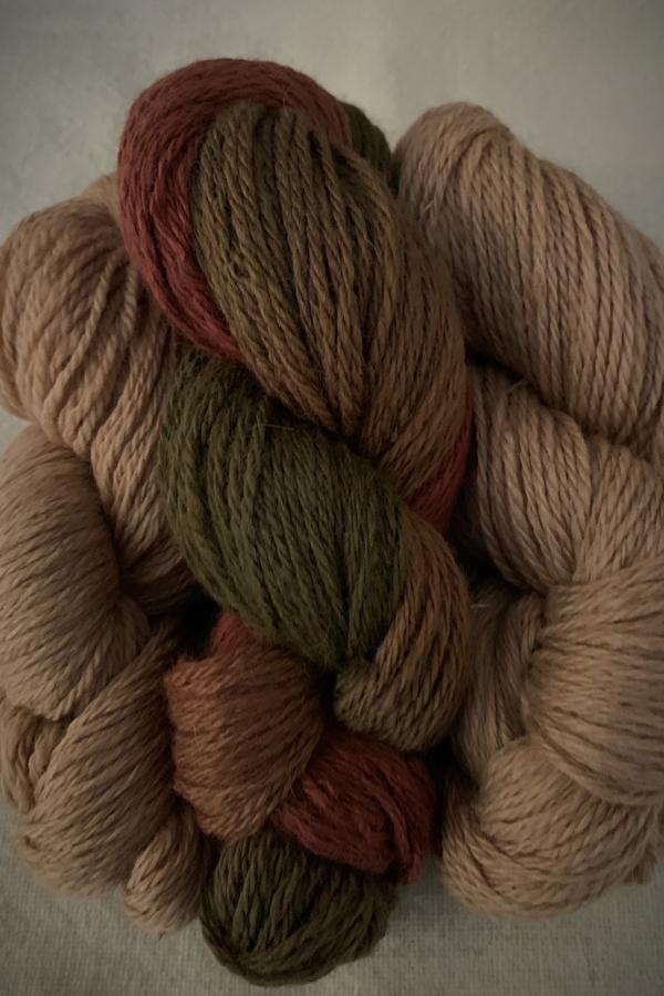 CASHMERE GRADE  ALPACA YARN TRIOS - CHOICE OF 3 COLORS