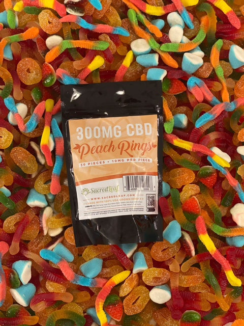 GUMMY 30 PACKS - 300MG - PEACH RINGS