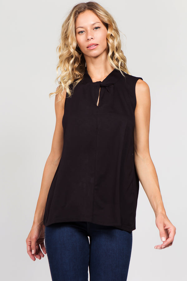 SIMMONS TWIST TOP - BLACK