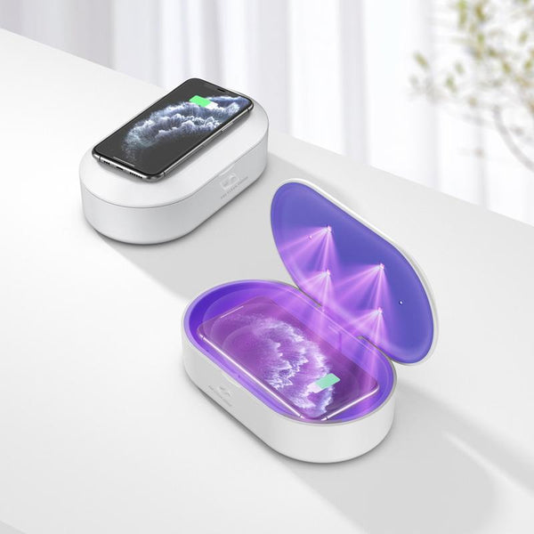 CLEAN PHONE UV SANITIZER  & HIGH SPEED WIRELESS CHARGER