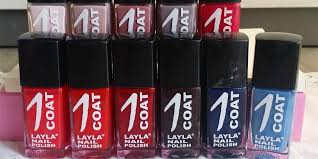 1 COAT NAIL ENAMEL - CHOICE OF COLORS