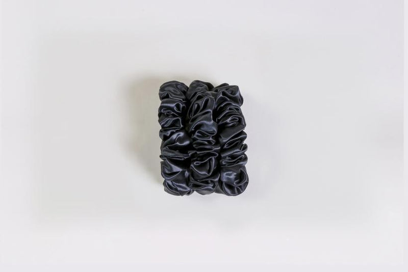 SGCSILK™ BLACK SCRUNCHIE 3PCS SET